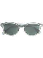 Moscot Round Frame Sunglasses, Adult Unisex, Green, Acetate