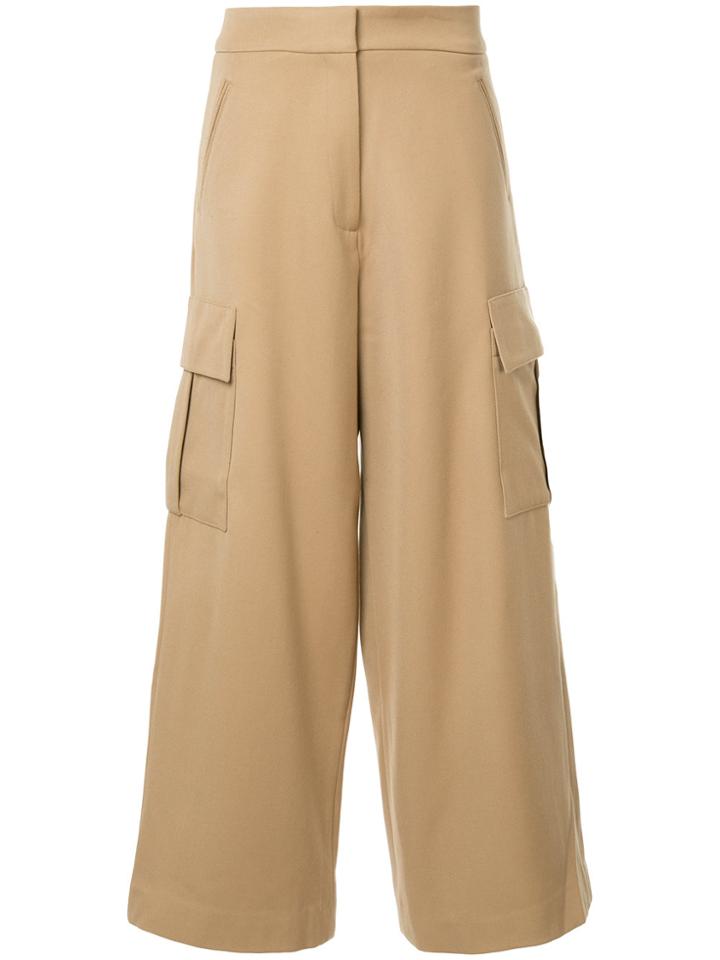 Studio Nicholson Wide Leg Trousers - Brown
