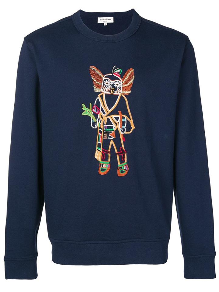 Ymc Embroidered Sweatshirt - Blue