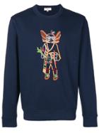 Ymc Embroidered Sweatshirt - Blue