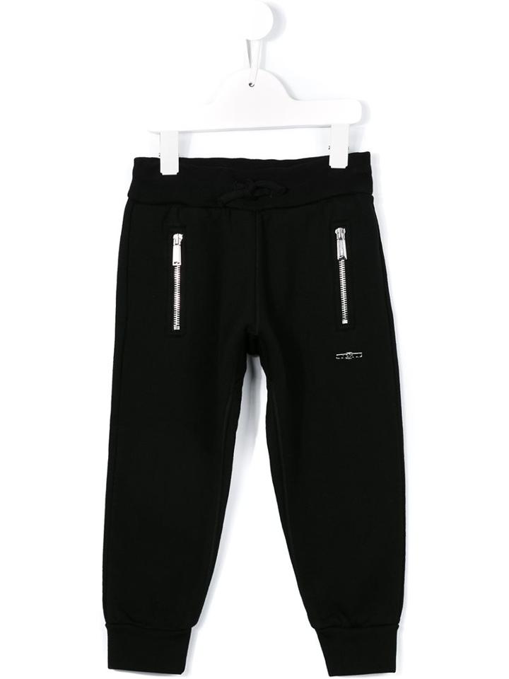 Dsquared2 Kids Drawstring Track Pants, Girl's, Size: 6 Yrs, Black