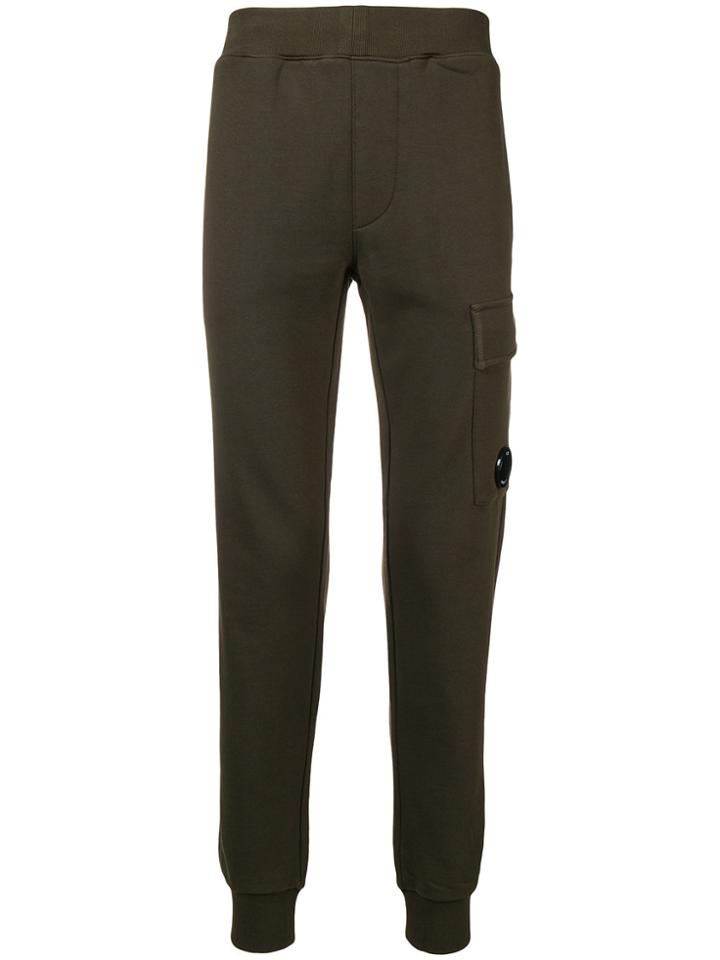 Cp Company Cargo Pocket Track Trousers - Green