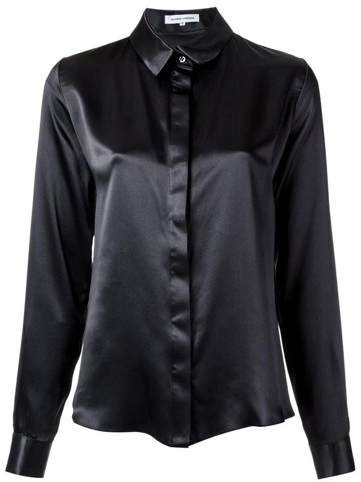 Gloria Coelho - Silk Shirt - Women - Silk - P, Black, Silk