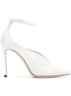 Jimmy Choo Jimmy Choo Sonia100clf White Furs & Skins->leather