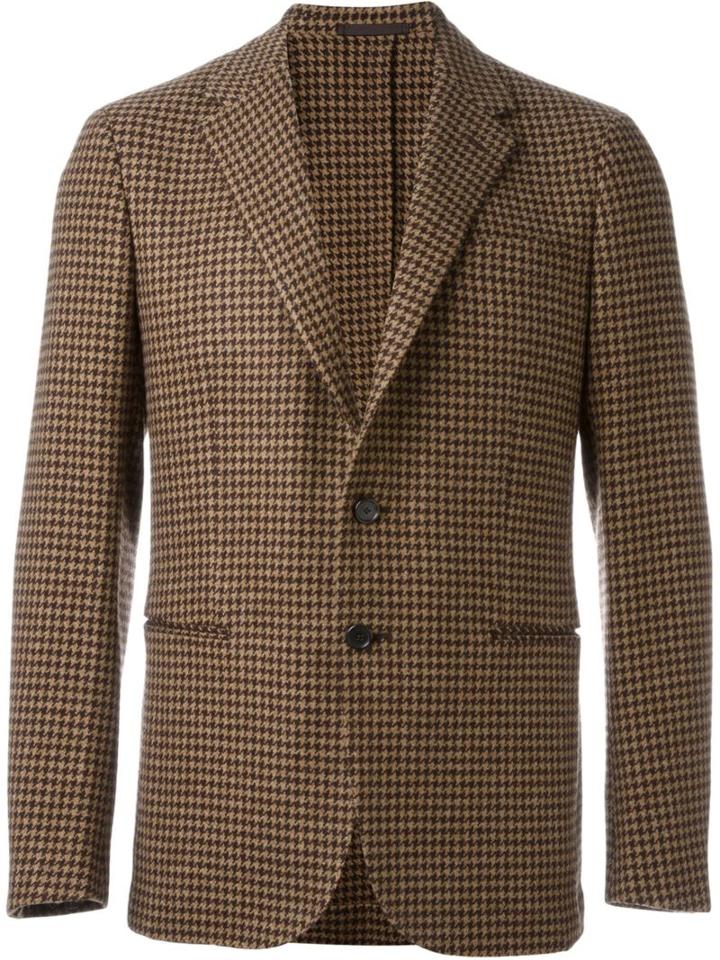Caruso Houndstooth Blazer