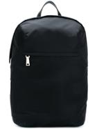 Prada Top Zipped Backpack - Black