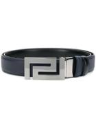 Versace Grecca Buckle Belt - Blue