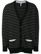 Loewe Oversized Striped Cardigan - Black