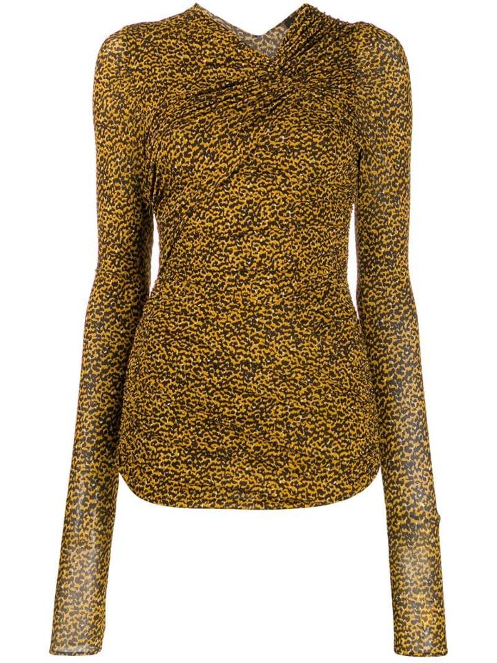 Isabel Marant Ruched Shoulder Top - Yellow