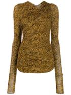 Isabel Marant Ruched Shoulder Top - Yellow