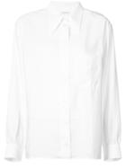Lemaire Creased Pointed Collar Shirt - White