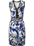 Roberto Cavalli 'plumage' Woven Dress