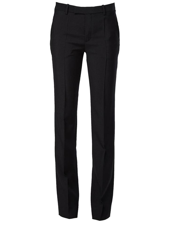 Maison Margiela Slim Tailored Trousers, Women's, Size: 42, Black, Cotton/mohair/virgin Wool