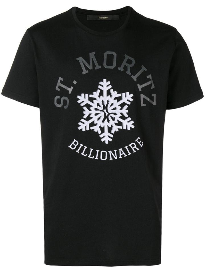 Billionaire Graphic Print T-shirt - Black