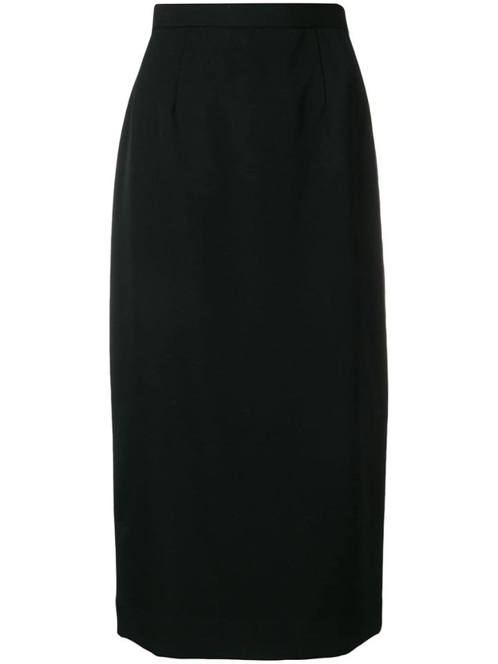 Comme Des Garçons Midi Pencil Skirt - Black