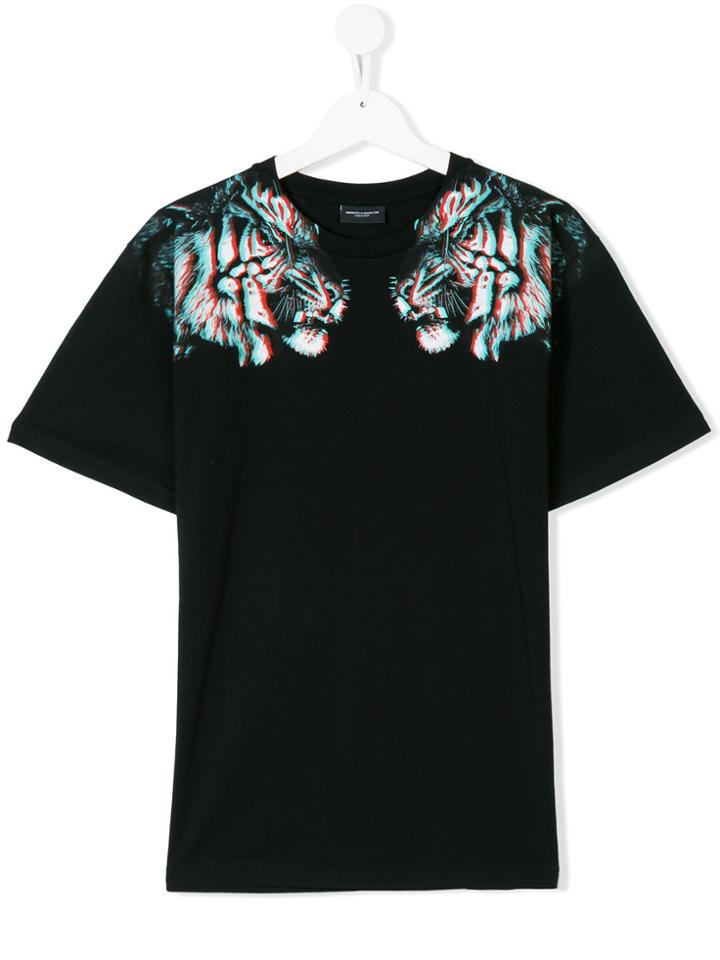 Marcelo Burlon County Of Milan Kids Teen 3d Tiger Print T-shirt -