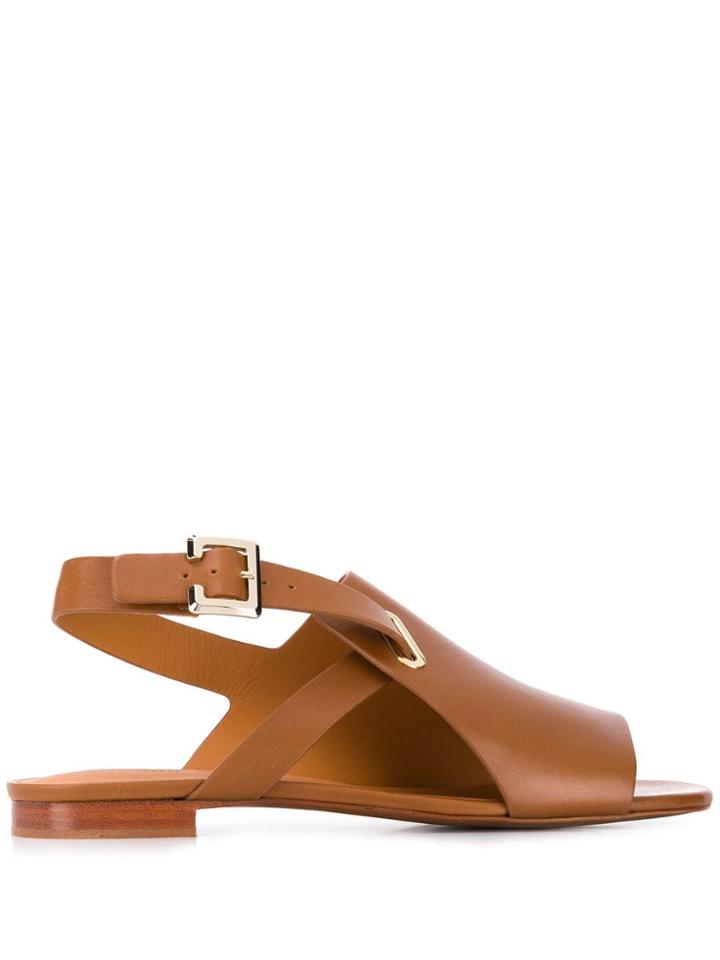Clergerie Ada Slingback Sandals - Brown