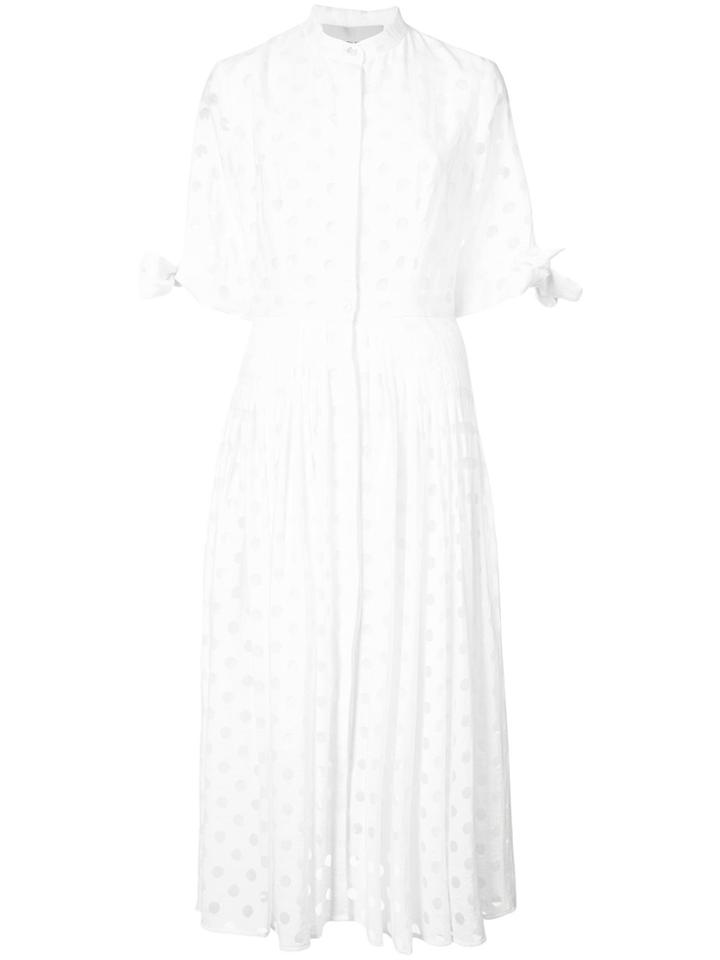 Carolina Herrera Polka Dot Shirt Dress - White