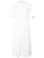 Carolina Herrera Polka Dot Shirt Dress - White