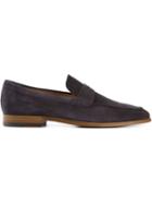 Tod S Suede Loafers, Men's, Size: 9, Blue, Leather