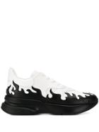 Alexander Mcqueen Contrast Flame Sneakers - White