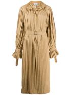 Atu Body Couture Pleated Midi Dress - Neutrals