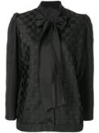 Versace Pre-owned 1990's Pussy Bow Top - Black