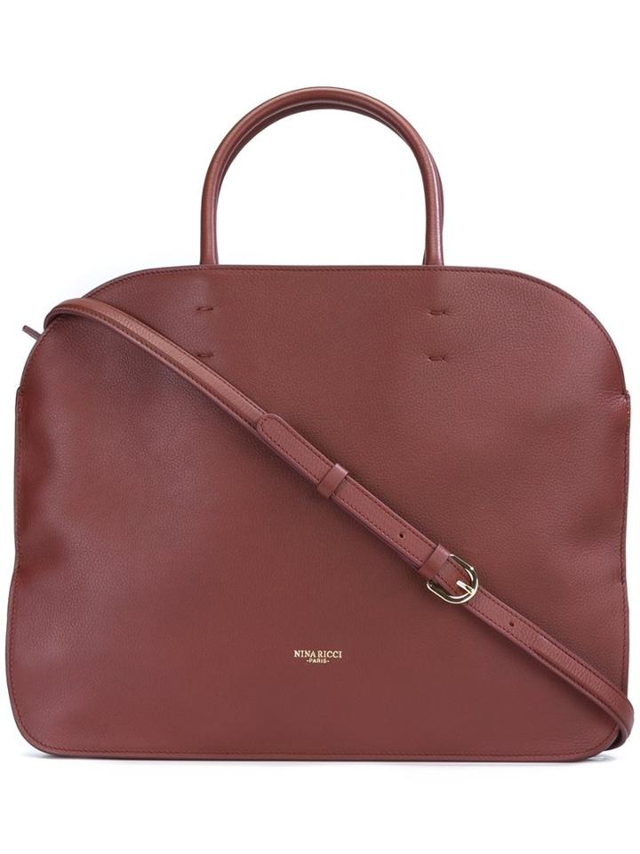 Nina Ricci Flat Medium Tote, Women's, Red