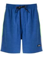 Àlg Contrast Stripe Shorts - Blue