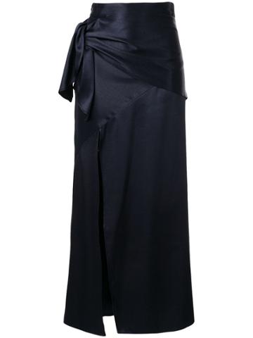 Christopher Esber Side-tied Maxi Skirt - Blue