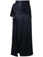 Christopher Esber Side-tied Maxi Skirt - Blue