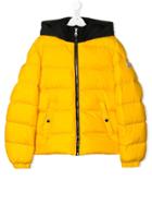 Moncler Kids Teen Colour Block Padded Jacket - Yellow & Orange