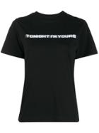 Coperni Tonight I'm Yours Print T-shirt - Black