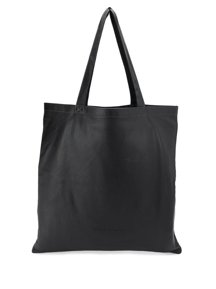 Rick Owens Smooth Texture Tote - Black