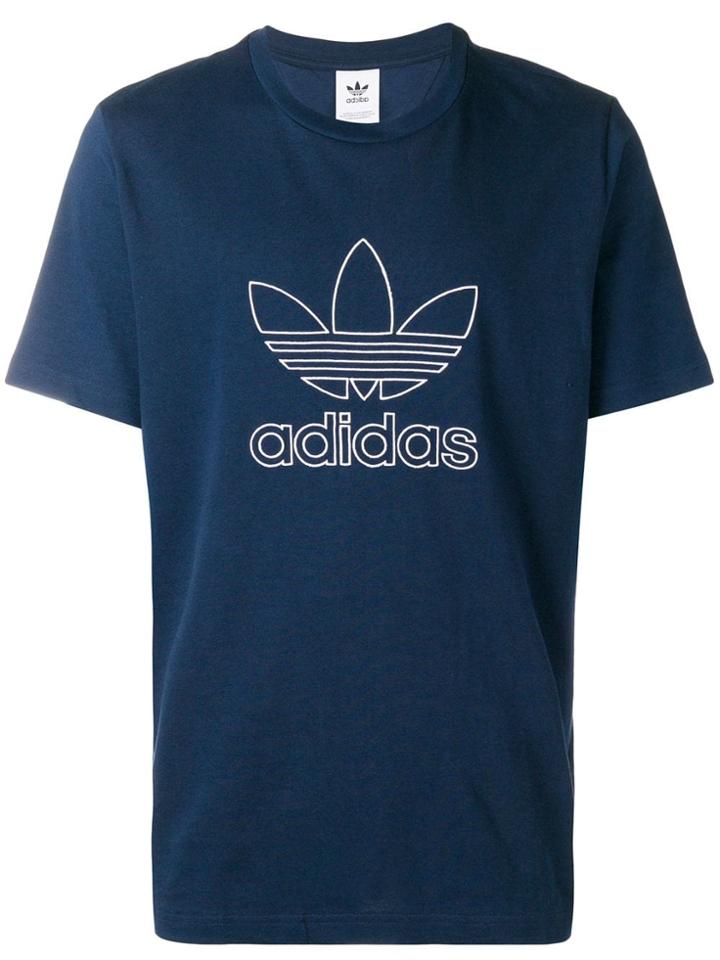 Adidas Embroidered Logo T-shirt - Blue