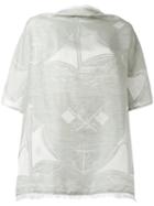 Loewe Nautical Pattern Blouse, Women's, Green, Silk/cotton/linen/flax