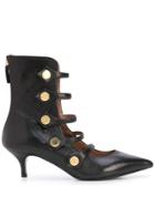 Tabitha Simmons Stud-embellished Kitten Heel Boots - Black