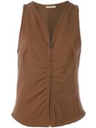 Romeo Gigli Pre-owned V-neck Gilet - Brown