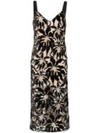 Beaufille Monet Floral Embroidered Dress - Black