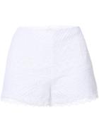 Charo Ruiz Crochet Lace Shorts - White