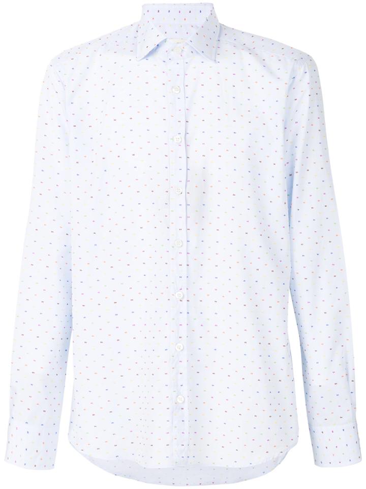 Etro Micro Applique Shirt - Blue