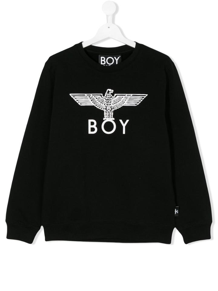 Boy London Kids Logo Print Sweatshirt - Black
