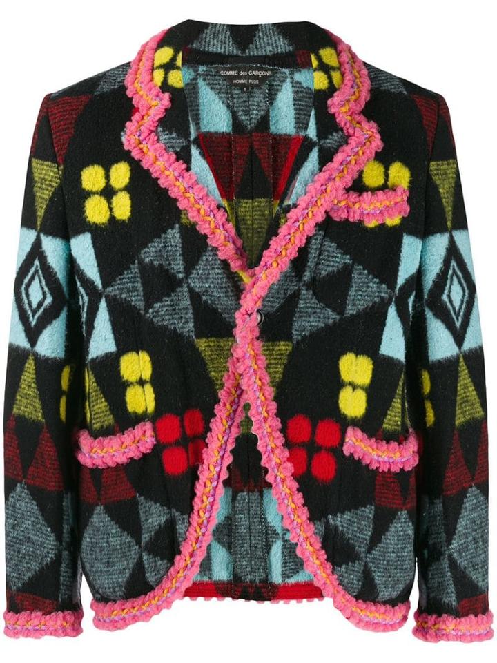 Comme Des Garçons Pre-owned Patterned Jacket - Black