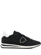 Philippe Model Logo Embroidered Sneakers - Black