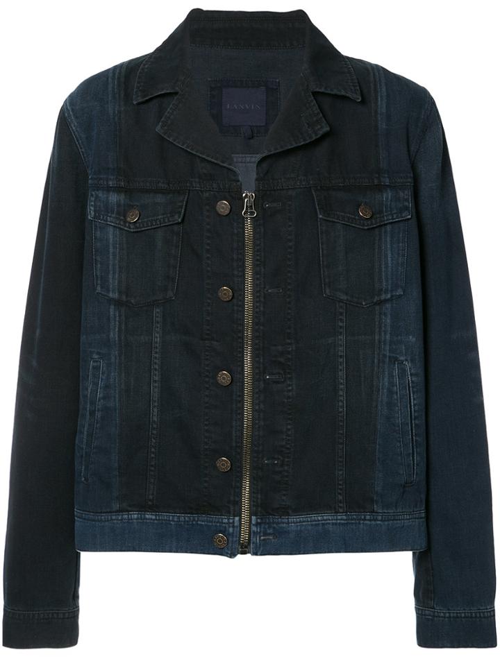 Lanvin Paneled Denim Jacket - Blue