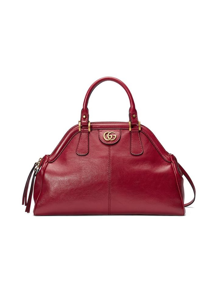 Gucci Re(belle) Medium Top Handle Tote - Red