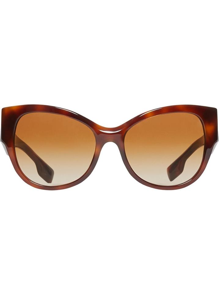 Burberry Butterfly Frame Sunglasses - Brown