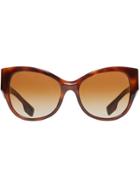 Burberry Butterfly Frame Sunglasses - Brown