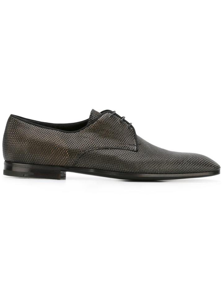 Premiata Textured Derby Shoes - Black