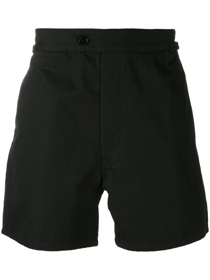 Maison Margiela - Button Detail Shorts - Men - Cotton - 52, Black, Cotton